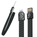 Обложка книги «Baseus Gold Collar lanyard Data Cable USB For Lightning 2.4A 85cm Stripe Black (CALJL-BW1)»