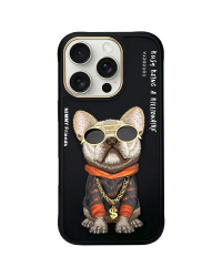 Nimmy iPhone 16 Pro Max 6.9" | черный | Glasses Cool Dog