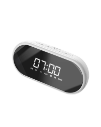 Baseus Encok E09 Wireless Bluetooth Speaker, clock (white)