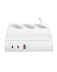 USAMS Listwa zasilająca 65W Super Si Fast Charging USB Extension Socket EU biały|white CC160TC01 (US-CC160)