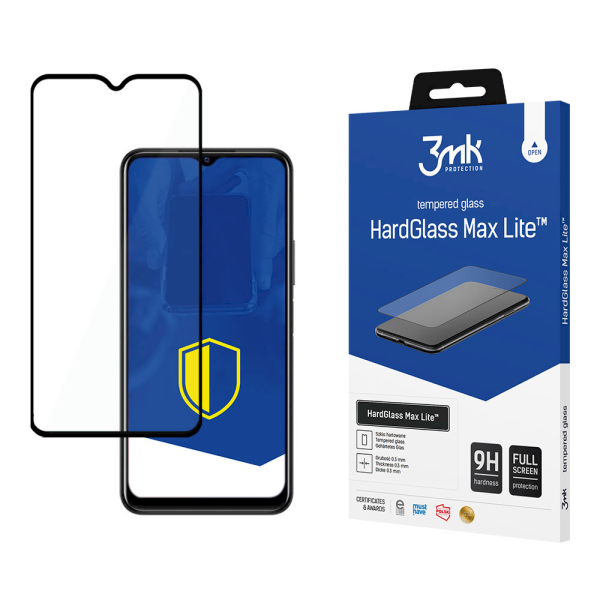 Обложка книги «Vivo Y33s Black - 3mk HardGlass Max Lite™ screen protector»
