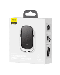 Baseus inAuto WXHW01-B01 Держатель для устройств 10W / QI / 2A /  Sensor Серебряный