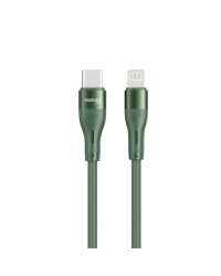 Dudao USB Type C - Lightning cable 65 W 1 m Power Delivery green (L6H green)