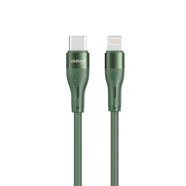 Dudao USB Type C - Lightning cable 65 W 1 m Power Delivery green (L6H green)
