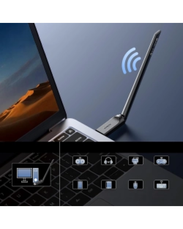 Беспроводной адаптер Ugreen WiFi 6 с Bluetooth 5.4 CM845 | черный