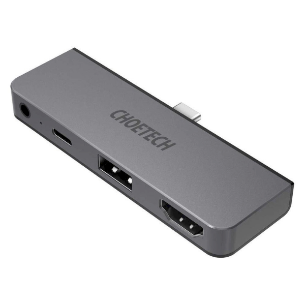 Обложка книги «Choetech multifunctional USB HUB for Apple iPad Pro Typ C 4in1 60W PD black (HUB-M13)»