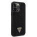 Guess Rhinestones Triangle Metal Logo Case for iPhone 15 Pro Max Black
