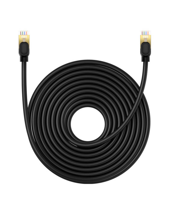 Сетевой кабель cat.8 Baseus Ethernet RJ45, 40 Гбит|с, 10 м (черный)