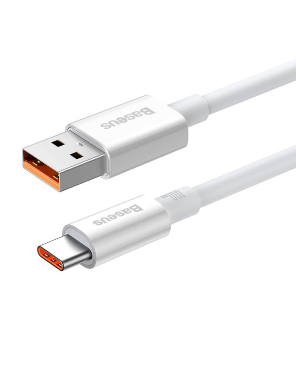 Cable USB do USB-C Baseus Superior 100W 1m (white)