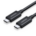 USB-C to USB-C Cable UGREEN US501, Gen3, 100W, 8K, 0.8m (Black)