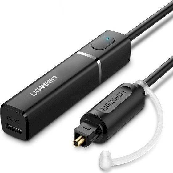 Обложка книги «UGREEN Bluetooth Transmitter 4.2  with optical connector / Toslink, aptX (Black)»