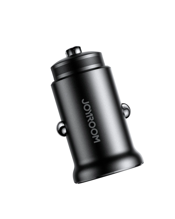 Joyroom JR-CCN05 30W USB-A USB-C mini car charger - black