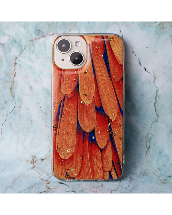 Силиконовый чехол Fusion Gold Glam Orange для Samsung S928B Galaxy S24 Ultra