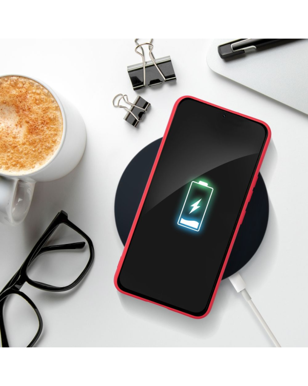 Fusion Elegance Fibre Силиконовый чехол для Samsung A256 Galaxy A25 5G красный