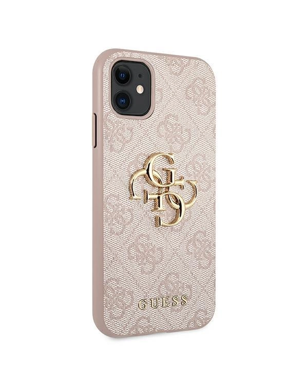 GUHCN614GMGPI  Guess iPhone 11 6.1| Xr Big Metal Logo розовый