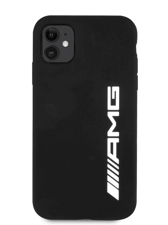 Обложка книги «AMHCN61SGLBGN AMG Liquid Silicone Big Logo Case for iPhone 11 Black»
