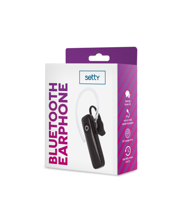 Дополнительное изображение книги «Setty Bluetooth earphone SBT-01 black»