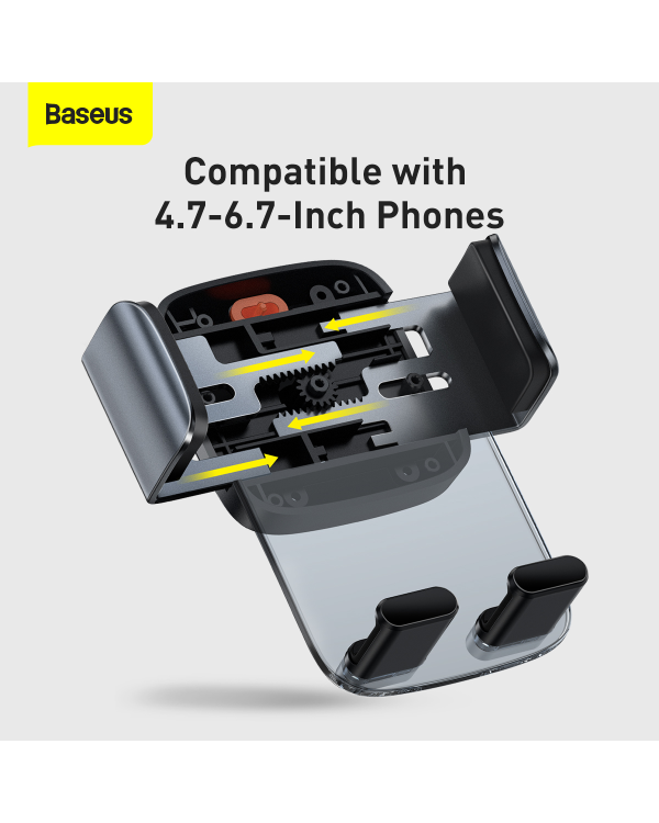 Автомобильный держатель Baseus Easy Control Clamp для решетки радиатора | приборной панели (черный)