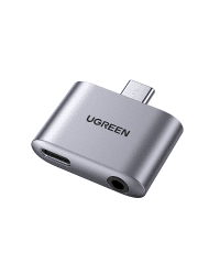 UGREEN CM231 USB-C to USB-C Adapter + jack 3.5mm (gray)