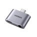 UGREEN CM231 USB-C to USB-C Adapter + jack 3.5mm (gray)