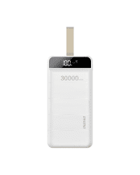 Dudao power bank 30000 mAh 3x USB with LED lamp white (K8s + white)
