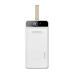 Dudao power bank 30000 mAh 3x USB with LED lamp white (K8s + white)