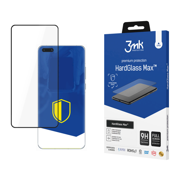 Обложка книги «Huawei P40 Pro 5G Black - 3mk HardGlass Max™ screen protector»