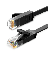 UGREEN Ethernet RJ45 Flat Network Cable, Cat.6, UTP, 15m (Black)