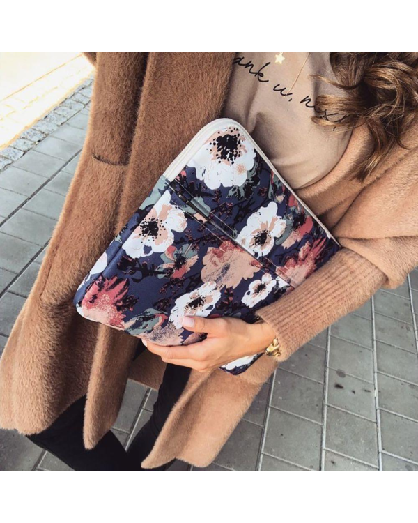 ХОЛЩОВЫЙ РУКАВ ДЛЯ НОУТБУКА 15-16 NAVY ROSE