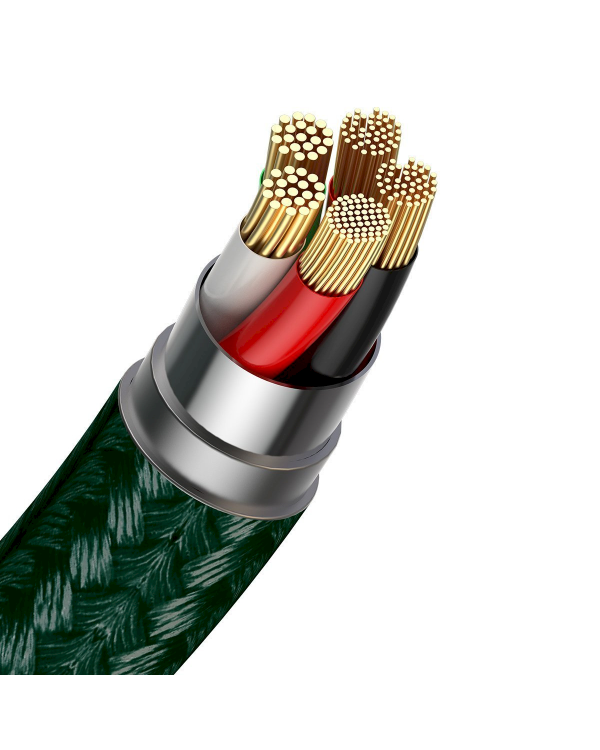 USB magnetic cable - Micro USB Baseus Zinc 2.1A 1m (green)
