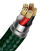 USB magnetic cable - Micro USB Baseus Zinc 2.1A 1m (green)