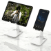 Dudao desk telescopic stand foldable phone holder tablet white (F5XS whie)