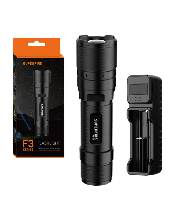 Flashlight Superfire F3-L2, 1000lm