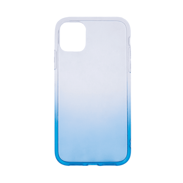 Fusion Gradient case силиконовый чехол для Samsung G780 Galaxy S20 FE прозрачно - синий