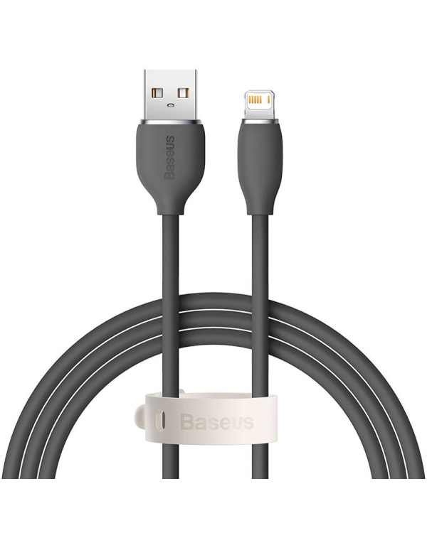 Baseus Jelly кабель USB Lightning, 2,4A, 1,2м (черный)