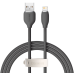 Baseus Jelly кабель USB Lightning, 2,4A, 1,2м (черный)