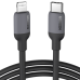 Ugreen fast charging USB Type C - Lightning cable (MFI certificate) C94 chip Power Delivery 1 m black (US387 20304) 