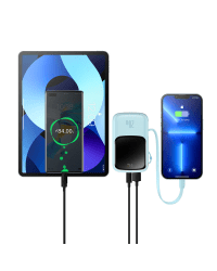 Baseus Qpow power bank 10000mAh built-in Lightning 20W Quick Charge cable SCP AFC FCP blue (PPQD020003)