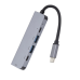 Fusion 5 in 1 Адаптер USB-C на HDMI / 2 x USB 3.0 / 2 x USB-C Серебряный