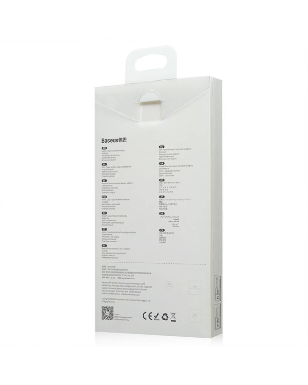 Baseus Simple Transparent Case for iPhone 13 Pro Max (white)