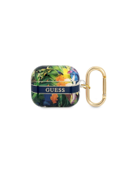 Guess TPU Flower Print Case for Airpods 3 Blue