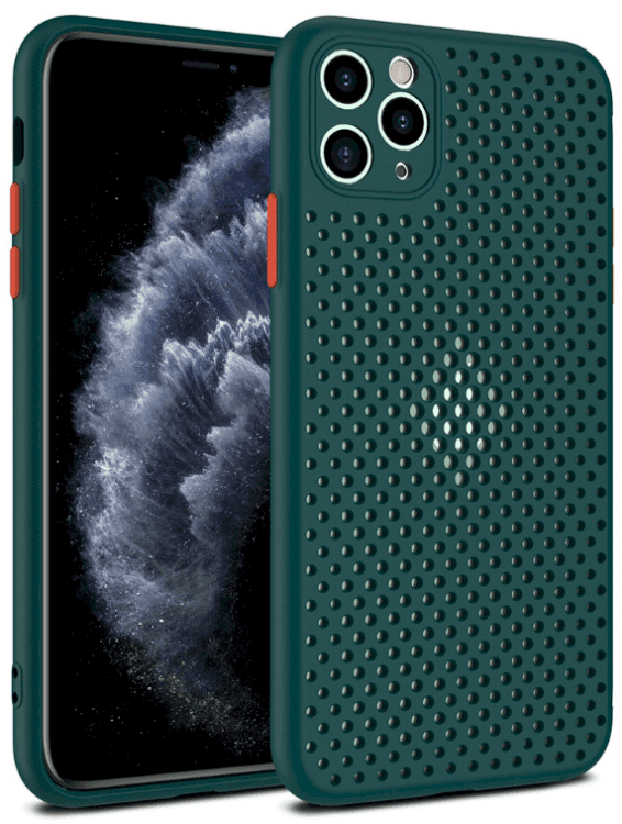 Fusion Breathe Case Силиконовый чехол для Apple iPhone 12 / 12 Pro Зеленый