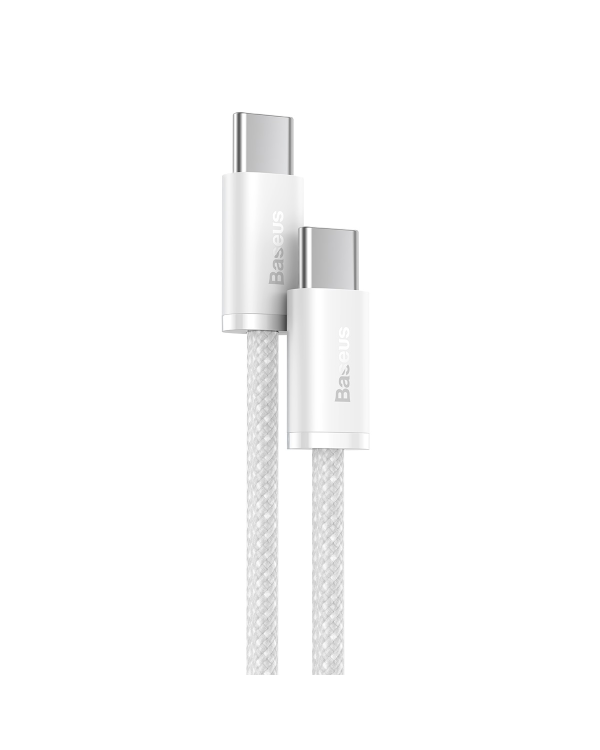 Cable USB-C to USB-C Baseus, 100W, 1m (white)