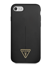 Guess Silicone Line Triangle Case for iPhone 7/8/SE2020/SE2022 Black