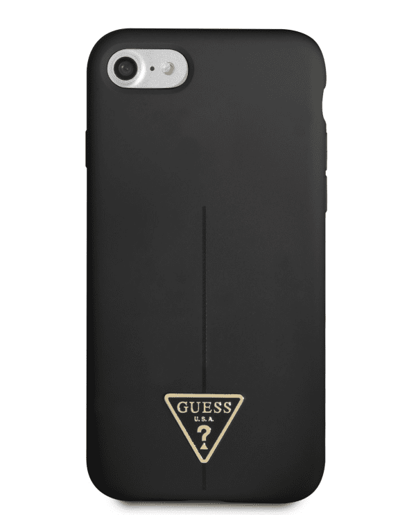 Обложка книги «Guess Silicone Line Triangle Case for iPhone 7/8/SE2020/SE2022 Black»