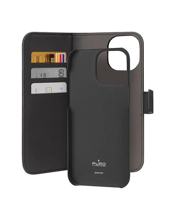 Дополнительное изображение книги «Puro Wallet Detachable iPhone 15 Pro Max 6.7" 2w1 czarny|black PUIPC15P67BOOKC3BLK»
