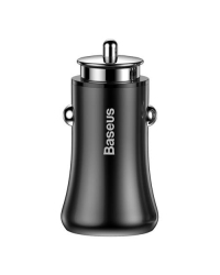 Baseus Gentleman Dual Fast Charge Премиум Автомобильная Зарядка 12 / 24V / 4.8A Черная