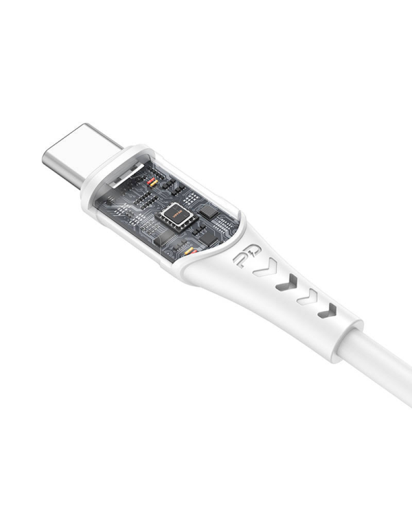 USB-C to USB-C cable Vipfan P05, 60W, PD, 2m (white)
