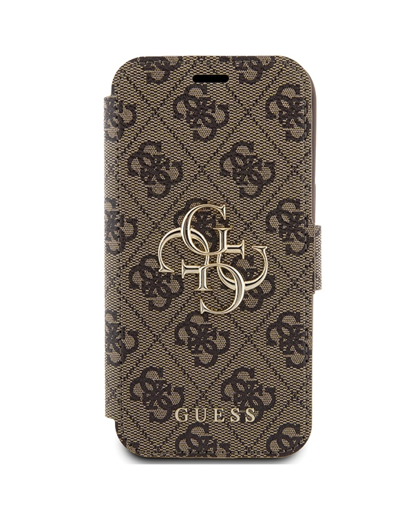 Guess GUBKP15S4GMGBR iPhone 15 | 14 | 13 6.1" brązowy|brown book 4G Metal Logo