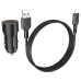 Дополнительное изображение книги «Borofone Car charger BZ19 Wisdom - 2xUSB - 12W with USB to Lightning cable black»